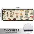 thumbnail image 5 of Kitchen Rugs Sets Of 2,Colorful Mushroom Label Light Pattern Anti Fatigue Kitchen Mat Rugs Non Slip Washable,Decorative Kitchen Floor Mats for Kitchen,Sink,Laundry,17"x47"+17"x47", 5 of 5