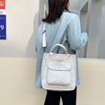 thumbnail image 5 of Vjnyvs Corduroy Shoulder Bag Women Vintage Shopping Bags Zipper Bookbag Handbags Casual Tote With Outside Pocket, 5 of 7