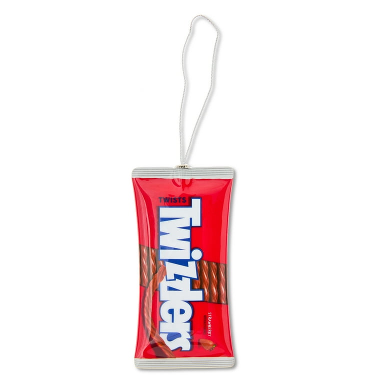 Twizzlers Decoupage Christmas Ornament, Yellow, Plastic, by Ruz