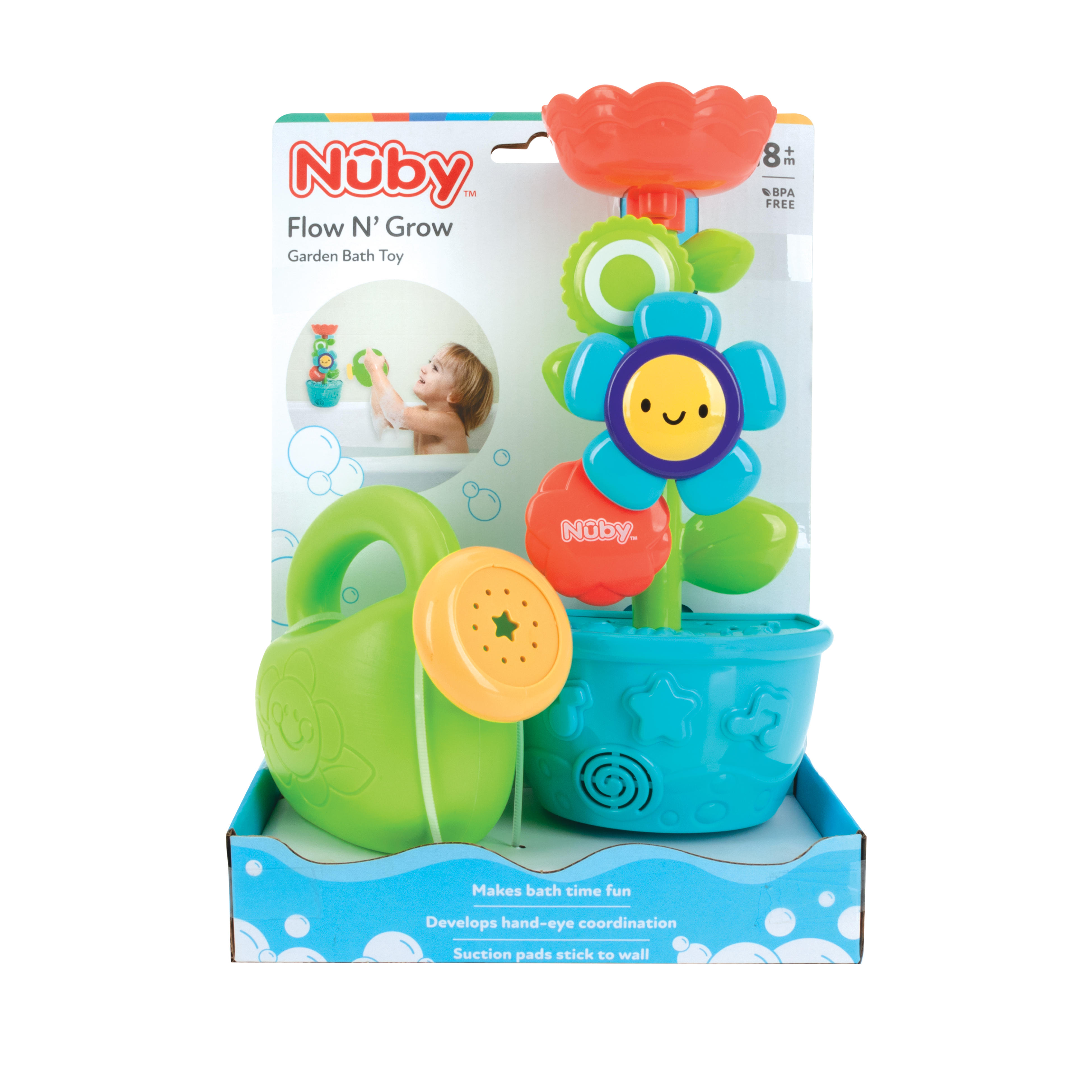 Nuby Flow N' Grow Flower Pot Bath Toy photo 6