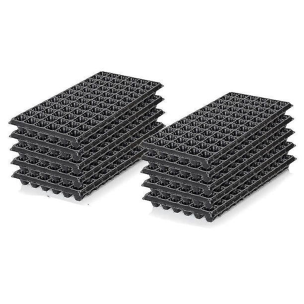 Kit de iniciación de semillas de 10 paquetes, bandejas de plántulas de 72 celdas, bandejas de cultivo de germinación para jardinería, kit de cultivo de plantas