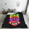 thumbnail image 6 of Geometry Dash Blanket Super Soft Cozy Throw Blanket Fuzzy Comfy Flannel Blanket Warm Plush Blankets For Couch, Sofa, Bed 60"X50", 6 of 6