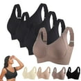 thumbnail image 1 of KOKOPARK Wireless Bras for Women Backless Bali High Impact Women's Wirefree Cotton Lift Compression Sticky Bra Multicolor4, 1 of 9
