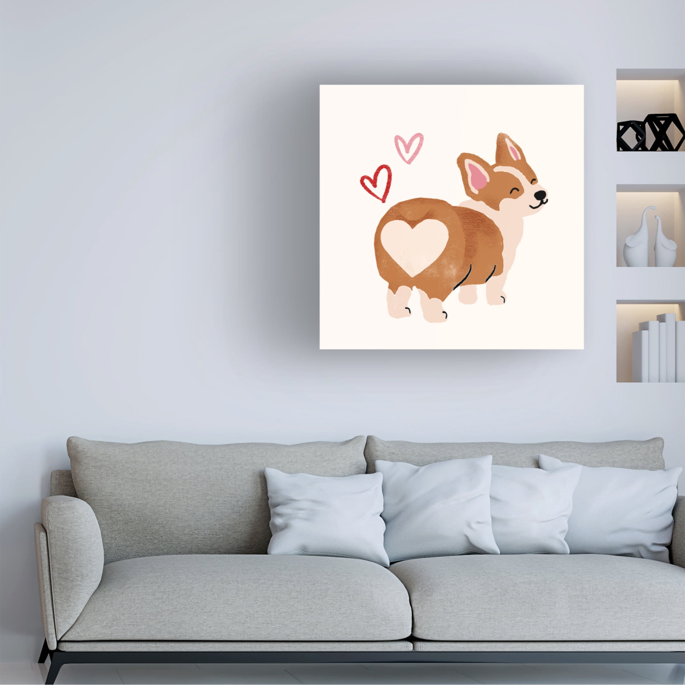 Trademark Fine Art Victoria Barnes  Little Legs Big Heart V Canvas Wall Art