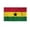 3x5 ft Nylon Flag, variant on AGAS Ghana Flag 4x6 inch - 11" Plastic Pole 100% Polyester Stitched Edges Ghananian National Mini Flag on a Stick