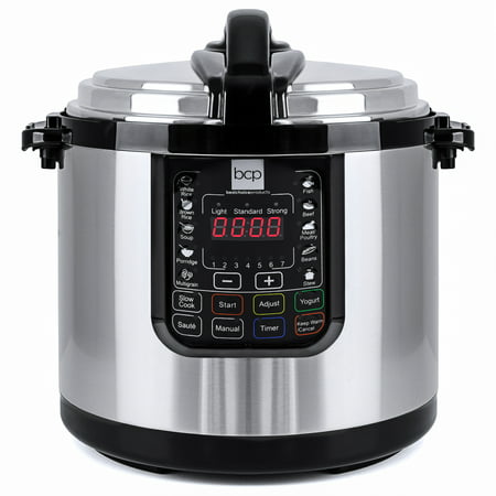 Best Choice Products 10L 1000W Multifunctional Stainless Steel Non-Stick Electric Pressure Cooker with LED Display Screen, 10 Settings, 3 Modes, (Top 10 Best Electric Pressure Cooker)