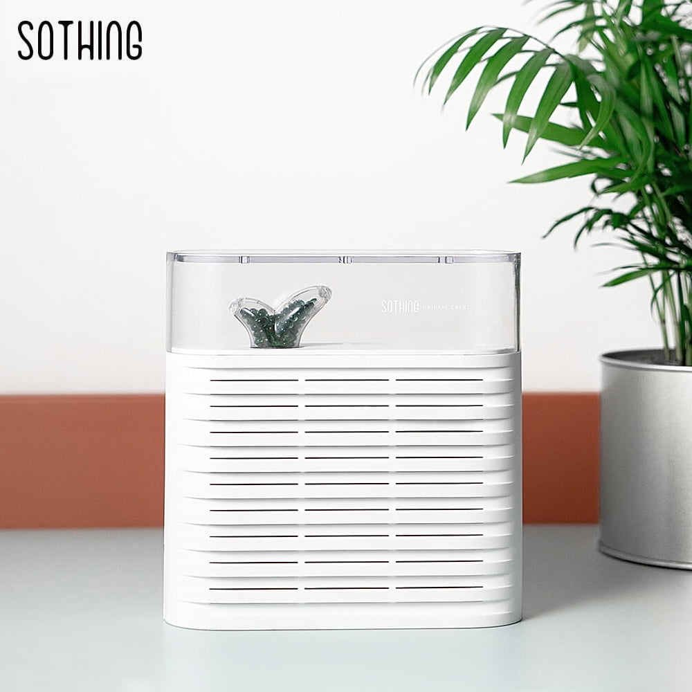 Sothing Mini Air Dehumidifier Portable Rechargeable Reuse Air Dryer Moisture Absorber For Office Home Use 150ml