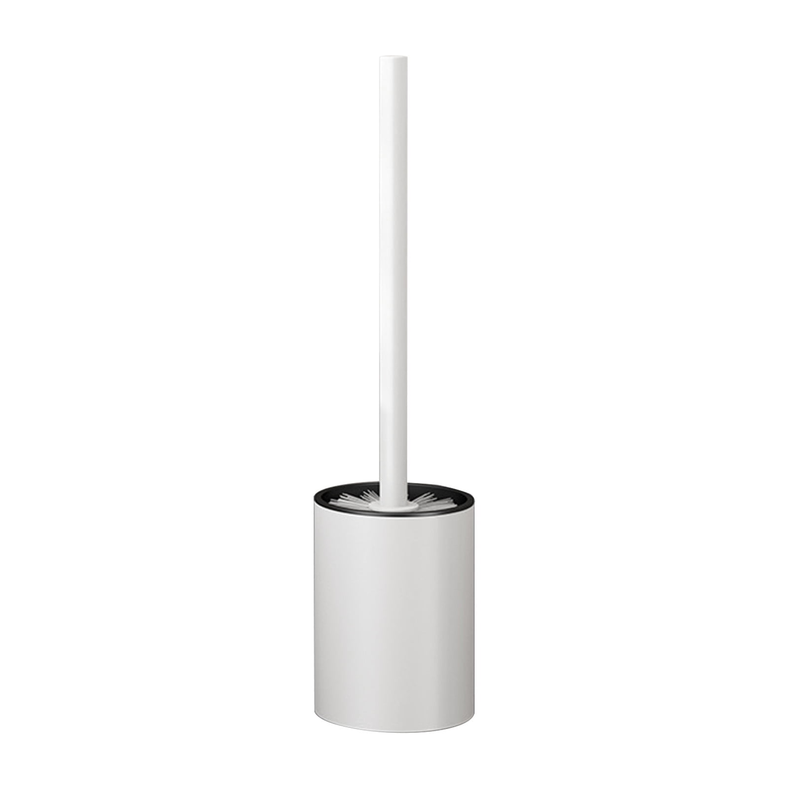JilgTeok 3 Packs Toilet Brush and Holder Set with Stainless Steel Heavy Duty Base Modern Compact Toilet Cleaner Brush with Long Handle Bristles for Bathroom Toilet Deep Cleaning