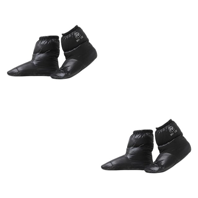Greeniant Zapatillas de plumón de pato ultracálidas para acampar al aire libre, zapatos de calcetín, botines para botas Type3 NO3