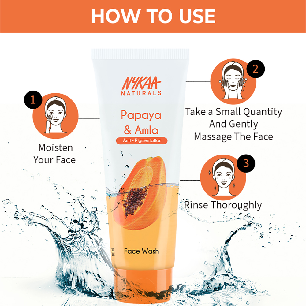 Buy Nykaa Naturals Papaya & Amla Face Wash Online at Lowest Price in