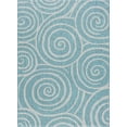 thumbnail image 3 of 7x10 Water Resistant, Large Indoor Outdoor Rugs for Patios, Front Door Entry, Entryway, Deck, Porch, Balcony | Outside Area Rug for Patio | Seafoam, Geometric | Size: 6'7'' x 9'6'', 3 of 9