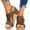 Coffee, variant on Wedge Sandals for Women Dressy Summer, 2026 Open Toe Espadrilles Platform Ankle Strap Sandals Casual Boho Walking Strappy Slip on Sandals
