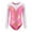 Pink, variant on Girls Ballet Leotard Dancewear, Striped Long Sleeve Gymnastics Onesies, Stretchy Gym Suit for Dance, Gymnastic