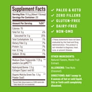 NativePath Collagen Peptides Protein Powder Matcha Latte with MCT Oil, Hydrolyzed Grass-Fed Type 1 & 3, 20 Servings