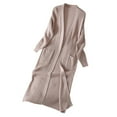 thumbnail image 4 of Fgnfyis Cardigans pour Femmes Mode Décontractée Manteau Grande Taille Chaud Imprimé Manches Longues Kaki m, 4 of 9