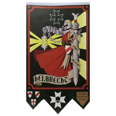 Wargame Style Black Templar Flag Banner Home Yard Garden Decor 30x50in