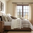 thumbnail image 4 of Levtex Home - Spencer Plaid Neutral - King Duvet Cover (106x94in.) + Two King Shams (20x36in.) - Plaid - Beige Tan Cream - Reversible - Brushed Flannel, 4 of 8