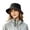 Black, variant on Fisherman Hat Style Summer Outdoor Sun Hat and Hiking Hat Sun Cap Children's Style Alien Bucket Hat One Size