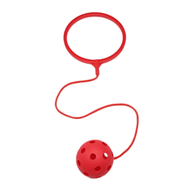 Pelota de tobillo para juguetes de pelota, cuerdas para saltar, juguete de tobillo para saltar y brincar en el césped Rojo