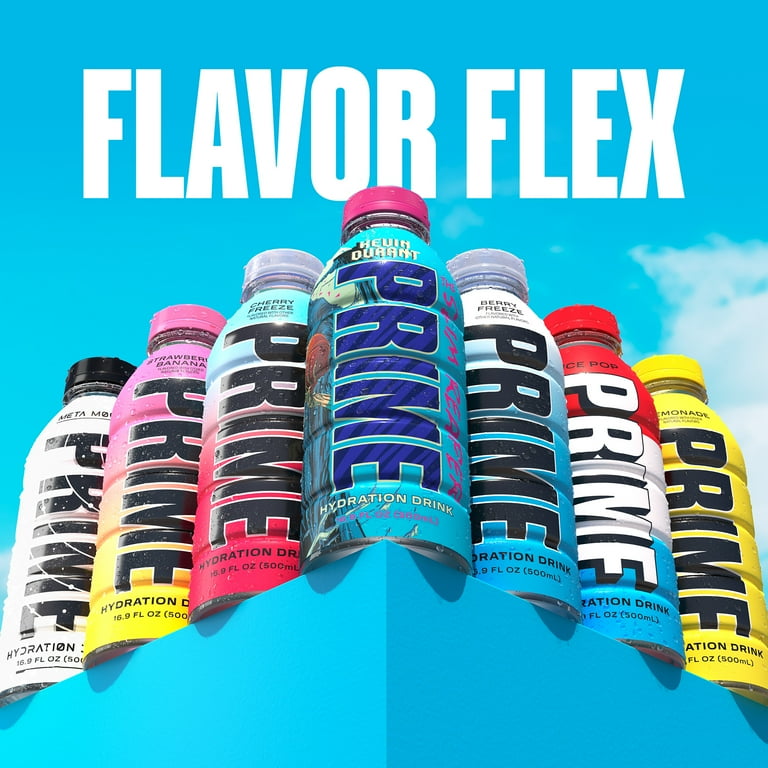 Prime Hydration Sports Drink, Kevin Durant, 16.9 fl oz, 12 Pack