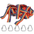 thumbnail image 2 of Outdoor Ribbon Climbing Net, Nylon Easy To Install And Carry Safe And Reliable Physical Training Climbing Net, Colorful For Entertainment Daily Sports, 2 of 8