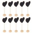 thumbnail image 4 of SHISUYAN 10Pcs Heart Shaped Blackboard Sign Wood Mini Chalkboard Signs Message Board Signs, 4 of 8