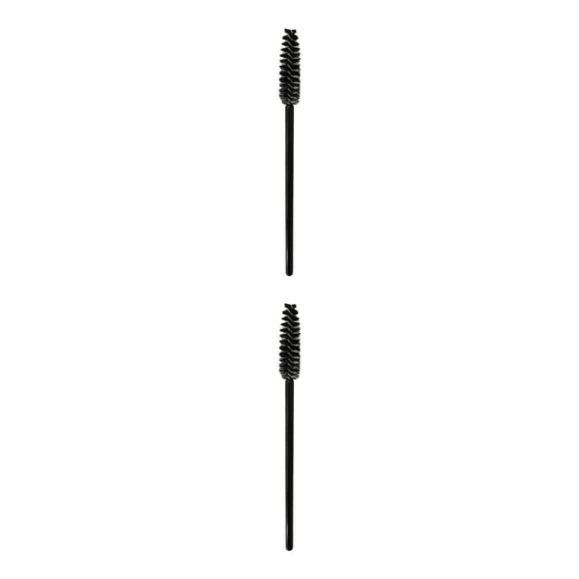 Soidarity 50 Piezas Cepillo de Limpieza de Pestañas Mini Aplicador de Rímel Accesorios Cosméticos Negro 2Conjunto