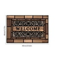 thumbnail image 3 of Cinvoph Front Door Rug Indoor Outdoor Entrance, Waterproof All-Season Doormat, Sturdy Fade Non-Slip, Easy Clean Puppy Printing Entryway Mat 16"x24", 3 of 6