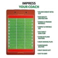 thumbnail image 2 of Football Coaches Dry Erase Clipboard ‚Äì Double Sided Lineup Board Bundled with Whistle and Dry Erase Markers, 2 of 5