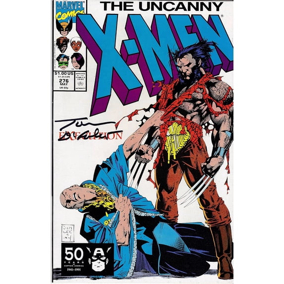 Uncanny X-Men #276 Signed Tom Defalco