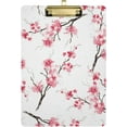 thumbnail image 1 of FMSHPON Cherry Blossom Clipboard Hardboard Wood Nursing Clip Board and Pull for Standard A4 Letter 13x9 inches, 1 of 8