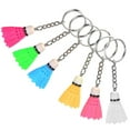 thumbnail image 2 of 6 Pcs Mini Simulation Badminton Porte-Clés Pendentif Mode Décoration Suspendue, 2 of 8