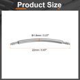 thumbnail image 2 of Uxcell 10pcs Watch Band Pins 22mm Curved Spring Bar Pin 1.8mm Dia Stainless Steel Double Flanged End Link Repair Kit for Watch Band Bracelet, 2 of 7