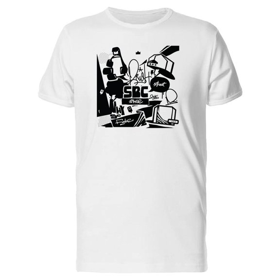 Graffiti Style Street Tee. Men's -Image by Shutterstock