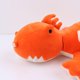 thumbnail image 4 of Peluche de dinosaurio con peso, cojín de dinosaurio con peso, cojín lumbar suave, almohadas adorables (dragón rojo), 4 of 5
