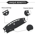 thumbnail image 3 of Cubierta del tablero compatible para Mazda CX-5 2012-2016, alfombra de cubre tablero de poliéster y silicona antideslizante color gris, 3 of 6
