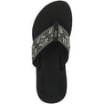 thumbnail image 2 of Women's Reef Spring Woven Flip Flop Black/White Recycled Polyester 5 M, 2 of 5