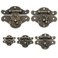 thumbnail image 2 of NUZYZ Antique Retro Notebook Suitcase Wooden Jewelry Box Latch Hasp Lock Catch, 2 of 4