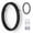 5IN-0, variant on 5-Inch Floating House Numbers, Modern Black Metal Address Digits and Letters for Exterior Wall, Front Door and Mailbox (Number 1)