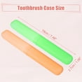 thumbnail image 4 of Unique Bargains 4 Pcs Plastic Lightweight Toothbrush Holders Case for Travel 7.48"x1.06" Blue Orange Green Pink, 4 of 7
