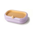 thumbnail image 1 of Jabonera de pared con drenaje para baño, color morado, 1 of 12