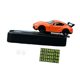thumbnail image 1 of Accesorios para coches en miniatura a escala 1/64 con placa de estacionamiento temporal, fácil de instalar. Naranja, 1 of 9