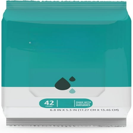 Adult Wet Wipes Flushable Fragrance Free, 126 Count (3 Packs of 42)