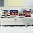 thumbnail image 5 of 4th of July PALIFEUR 4Pcs Pillow Covers, 18 x 18 Inch Patriots Throw Pillow Covers, Indeoendence Day Pillow Case for Sofa Bedroom Coffice, Decorative Pillow Covers, 5 of 6