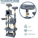 thumbnail image 4 of Torre para Gatos 2 M, Hamaca, Rascador, Árbol para Gatos, Cubierta de Felpa, Torre de Actividades, Escalador, Múltiples Niveles, Cuerda de Yute, Rampa, Juguete Colgante (Azul), 4 of 8