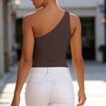 thumbnail image 6 of Axiiglly Tube Tops for Women One Shoulder Backless Cropped Tops Fashion Y2K Sleeveless Slim Fit Bandeau Tops for Summer Going Out, S-2XL, 6 of 7