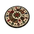 thumbnail image 5 of CHJK Christmas Round Tablecloth, 60 Inch Festive Xmas Flower Table Cover, Decorative Round Table Cloth for Holiday Dining Party Home Decoration, 5 of 6