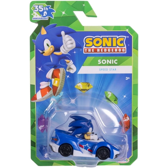 Sonic The Hedgehog 35th Anniversary Sonic Diecast Vehicle [Speed Star]