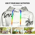 thumbnail image 4 of Haiem Summer Vacation Scene With Camping Van for Men's Fashion Hoodies & Sweatshirts with Kangaroo Pocket,Hooded Sweatshirt with Eye-catching Drawstrings-Medium, 4 of 7