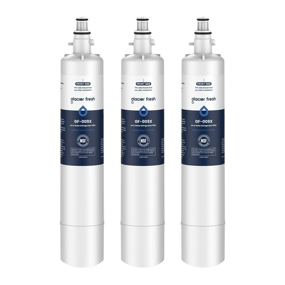 GLACIER FRESH Replacement for RPWFE, RPWF (Built-in CHIP) Refrigerator Water Filter, Compatible with GFE28GYNFS, GFE28GELDS, PFE28KELDS, PFE28KYNFS, GFD28GELDS, PWE23KELDS, PWE23KMKES, 3 Pack